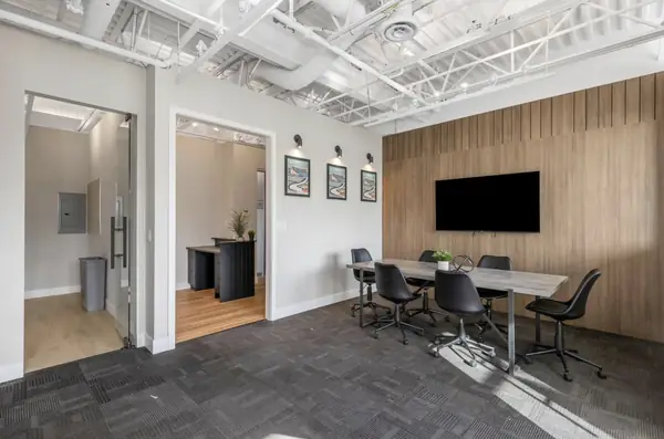 Open area with meeting room